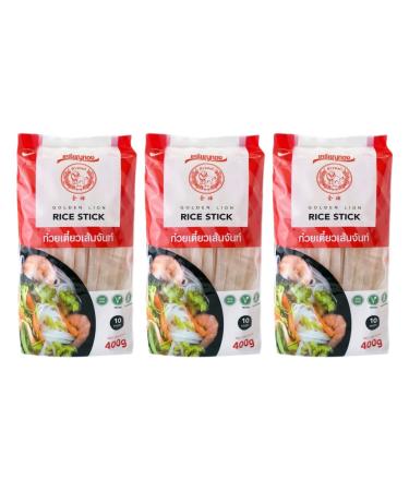 Golden Lion Rice Stick (10mm) 400g - (Pack of 3)