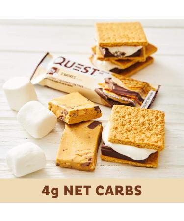 Buy Quest Nutrition Protein Bar S'mores 2.12 oz - Delicious High-Protein Snack for Your Fitness Goals | International Shipping Available - Buy Online on GoSupps.com