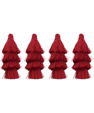 EXCEART 8 Pcs Tassel Earrings Hanging Tassel Keychain Tassel Earring Accessories Pendant Long Key Chain - Buy Online on GoSupps.com