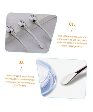 Premium Eye Cream Massage Stick Roller | Anti-Puff Applicator & Cosmetic Spatula | Zinc Alloy Under Eye Roller for Dark Circles & Puffiness - Buy Online on GoSupps.com
