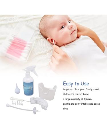 Shop Ear Wax Removal Kit - Safe & Effective Ear Cleaner for Adults & Kids | 500ml Wash Bottle Nozzle Ball & More - Buy Online on GoSupps.com
