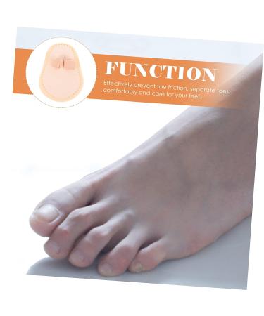 Healeved Hallux Valgus Corrector Pad Set - 8 Pcs Toe Protectors, Splint, Separator | Lightweight & Comfortable Design | Foot Care for Bunions, Hammer Toes - 2 Pairs Light Brown - Buy Online on GoSupps.com