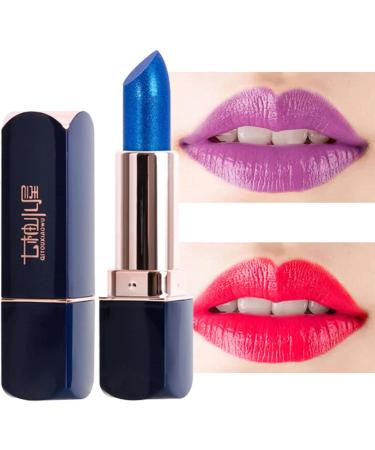 Magic Color Lipsticks Long Lasting Non-Stick Blue Lipstick Waterproof Temperature Color Lipsticks for Women Girls - Buy Online on GoSupps.com