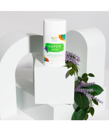 PLAY PITS - Natural Kids Whole Body Deodorant - Safe for Girls and Boys w/Sensitive Skin of All Ages - Clean Non-Toxic & Paraben Free - HAPPY Scent - Infused w/Lavender Essential Oils 2.65Oz Happy 2.65 Ounce (Pack of 2) - Buy Online on GoSupps.com