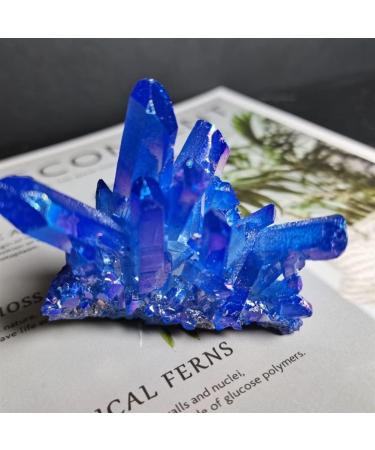 Natural Quartz Crystal Lectroplated Natural Crystal Cluster Specimen Raw Rock Quartz Flowers Stones Gift Modern House Decor Home Office Decor ningxiao - Buy Online on GoSupps.com