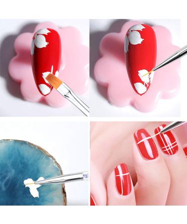 Jinlaili 5 Pieces Nail Art Liner Brush Set - Double Ended Dotting Pen & Tool for Creative Nail Designs - International Shipping Available - Buy Online on GoSupps.com