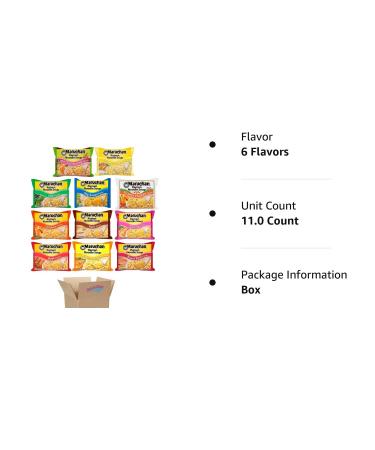 Ramen Noodle Soup Variety Pack - 11 Flavors, 3oz Each - 11 Packages, 6 Flavors - 1 Count, Pack of 11 - Buy Online on GoSupps.com