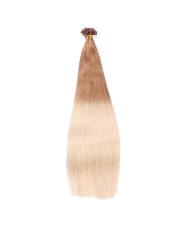 Premium Keratin Bonding Hair Extensions - #12/26 Ombre 60cm 25 Strands 100% Remy Real Hair U-Tip by Novon - Buy Online on GoSupps.com