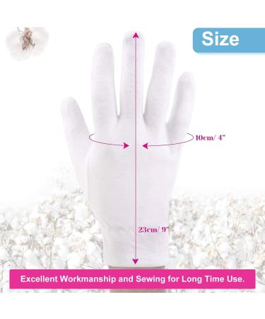 Moisturizing Gloves for Overnight Use | Premium Cotton | Eczema Relief | Spa Therapy | 10 Pairs - Buy Online on GoSupps.com