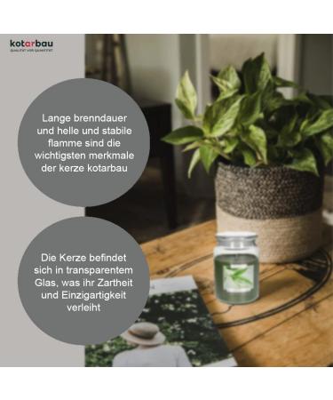 Kotarbau Large Vanilla Fragrance Candle in Glass with Lid | Aromatherapy Gift Idea | 100 Hour Burn Time | Decorative Scented Candle - Buy Online on GoSupps.com