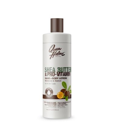 Queen Helene Shea Butter + Pro Vitamin Hand and Body Lotion 32 oz Moisturizing and Restoring Formula for All Skin Types