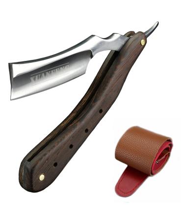Classic razor with wooden handle sustainable razor men's shaving set beard shave for beginners & barber Suit 01