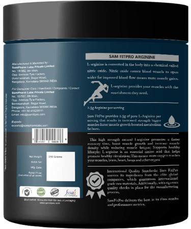  QURA QURA Pro Pure 100% L-Arginine - Unflavoured 250g | Nitric Oxide Muscle Gains - Buy Online on GoSupps.com