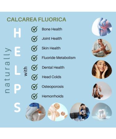Calcarea Fluorica 12X - Natural Relief for Colds Hemorrhoids & Cracked Skin | Easy Dissolving Tablets | 900 Count - Shop Now - Buy Online on GoSupps.com