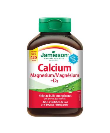 Jamieson Calcium Magnesium with Vitamin D3 Tablets 420 caplets - Buy Online on GoSupps.com