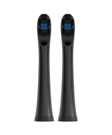 Hum by Colgate Replacement Toothbrush Heads - Black, 2 Count | Optimal Oral Care - Buy Online on GoSupps.com