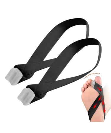 Hallux Valgus Corrector & Hammer Toe Fixer - Orthopedic Rail Stable Fit Large Toe Extensor Black - Comfort & Relief for Foot Pain - Buy Online on GoSupps.com