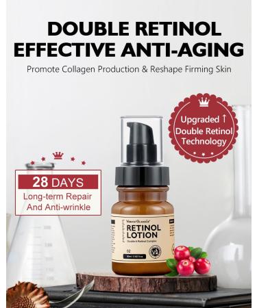Retinol Face Lotion | Anti-Aging with Hyaluronic Acid & Vitamins C & E | Reduce Wrinkles & Fine Lines | Firming Neck Moisturizer - 2.82 fl.oz - Buy Online on GoSupps.com