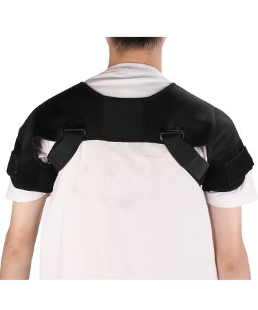 Shoulder Support Strap Relieve Pain Reduce Injury Increase Circulation Adjustable Tightness Support for Shoulder Belt Double Shoulder Support Brace (M) M M