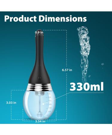 12 Oz Anti-Backflow Electric Enema Bulb | Automatic Enema Douche for Colon Cleansing | 5 Showers, 3 Intensities | Leakproof Anal Douche for Men and Women - Buy Online on GoSupps.com