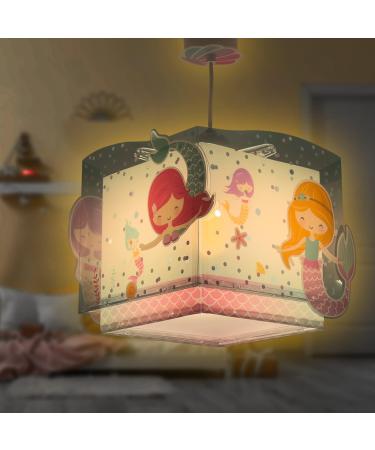 Dalber Mermaid Ceiling Lamp for Children's Room - E27 Pendant Light | Kids Lighting - Buy Online on GoSupps.com