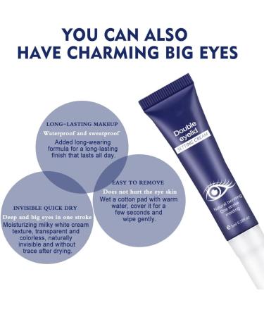  HADAVAKA 2 pc Long-Lasting Double Eyelid Shaping Cream Lifting Eyelid Defining Cream Double Eyelid Shaping Cream Long-lasting Double Eyelid Shaping Cream 5ml Eyelid Lift Cream For Men And Women's (3 pcs) - Buy Online on GoSupps.com