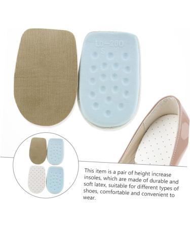 FOMIYES Height Increasing Insoles - 6 Pairs Latex High Heel Inserts for Men & Women | Boost Your Height Comfortably - Buy Online on GoSupps.com