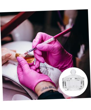 minkissy Nails nail art crystal c glass containers with lids nail dappen c nails glass jar Dappen Dish Bowl acrylic powder dish terrarium nail art tool nail art cs manicure washing Art - Buy Online on GoSupps.com