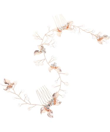 FRCOLOR Wedding Headpiece hair jewelry for wedding rhinestone bands for women pearl bands wedding comb hairpiece bride hair wedding wig combs side bridesmaid alloy flower Flower Hair Comb - Buy Online on GoSupps.com