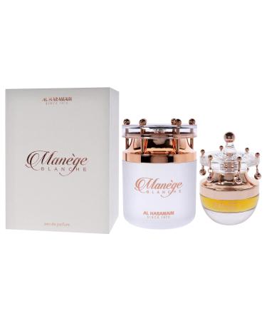 Al Haramain Manege Blanche - Arabian Perfume for Women - Long Lasting Perfume for Women - Oriental Woody Fragrances - Eau de Parfum for Women - 2.5 oz - Buy Online on GoSupps.com