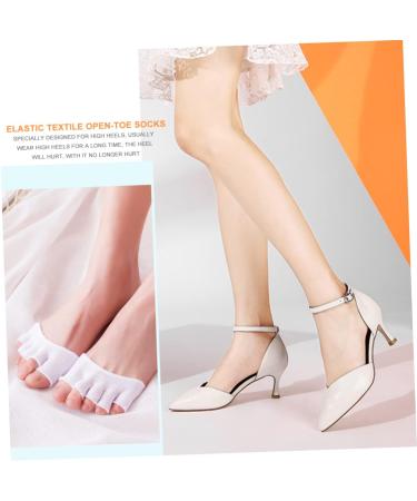 Frcolor Invisible Open Toe Protection Socks for Men & Women - 12 Couples Pack Perfect for All Shoe Styles - Ultimate Heel Cushion & Comfort - Buy Online on GoSupps.com