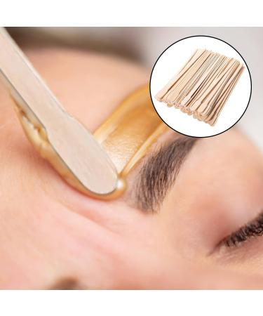 100pcs Small Wax Spatulas Wooden Eyebrow Waxing Applicators - 88mm Mini Wax Sticks for Face and Hair Removal - Buy Online on GoSupps.com