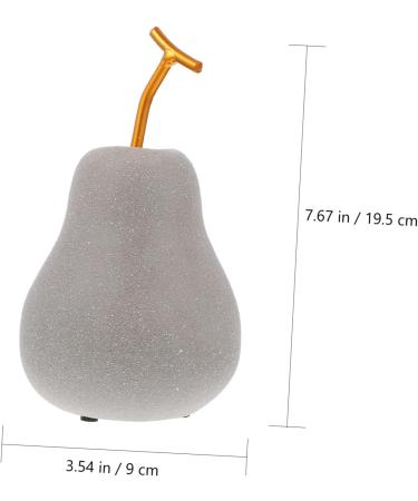 Zerodeko 1pc Simulated Fruit Ornaments Decorative Apples Tv Stand Decor Items Home Accents Decor Porcelain Figurine Bookcase Decor Work Desk Decor Vegetables Accessories Christmas Ceramics Silver M - Buy Online on GoSupps.com