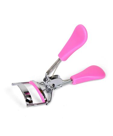 Eyelash curler eyelash shaper with finger protection pink