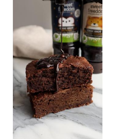 Sweet Freedom Choc Shot Brownie | Delicious Chocolate Sauce or Syrup | Plant Based & Vegan | Pack of 6 - Recyclable 320g. - Buy Online on GoSupps.com