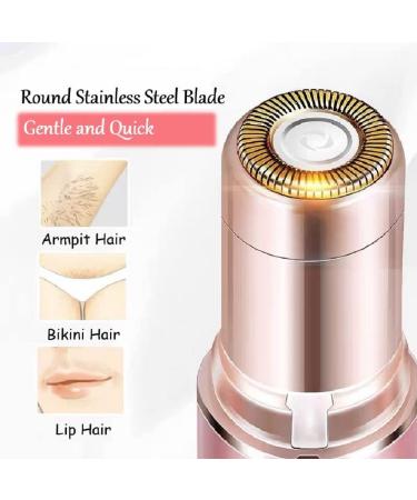 Women's Facial Hair Remover - Safe & Painless Shaving for Lip, Bikini, and Armpit Hair (Rose Gold) - Buy Online on GoSupps.com