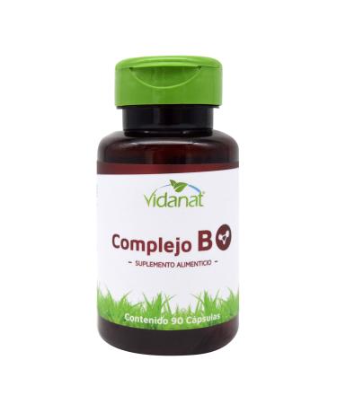 Vidanat Complex B 90 Capsules Supports Energy Metabolism & Immune Health Essential B Vitamins for Mental Clarity Stress Relief & Skin Health