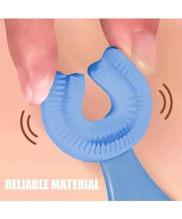 Buy Aibyks Silicone U-Shaped Children's Toothbrush - 360-Degree Silicone Bristle Toothbrush for Ages 6-12 | Food-Safe Material | International Shipping Available - Buy Online on GoSupps.com