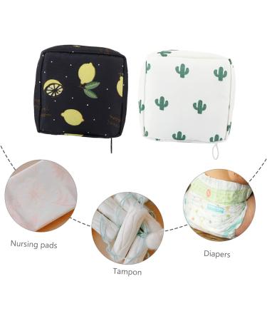 Buy Sewoart 2-Piece Women's Bandage Pack & Menstrual Cups | Portable Cosmetic Bag & Mini Organizer for Tampons & Pads - International Shipping Available - Buy Online on GoSupps.com