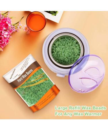 ACWOO Wax Beads 500g - Professional Hard Wax Beads for Gentle Hair Removal - Includes 10 Applicators - Ideal for Full Body, Face, Legs, and Bikini Line - Suitable for Women and Men - Buy Online on GoSupps.com