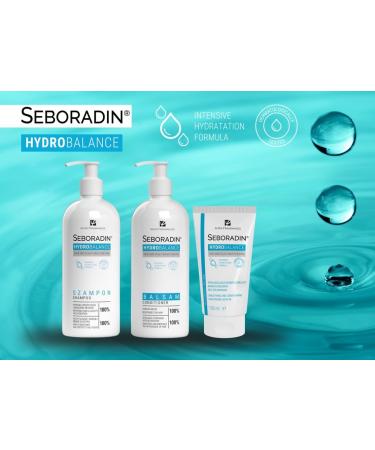 Seboradin Intense Hydration Shampoo For All Hair And Scalp Types Hydration For Dry Hair Improved Elasticity Aloe Vera Lavender Water Hydro Ballance 400 ml - Buy Online on GoSupps.com