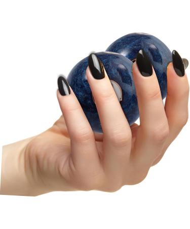 Tovinanna Hand Massage Balls Set - Red & Blue Chinese Baoding Balls for Wellness Gymnastics Training & Healthcare - Ideal Gift for Relaxation - Buy Online on GoSupps.com