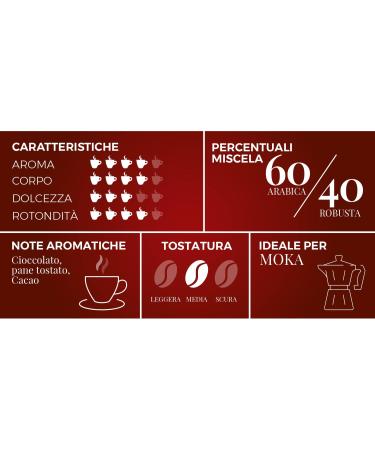  Aiello Cafe Aiello Special Box 4 x 250 g Classic Soft Pack Medium Roast in a Protective Atmosphere with Rescue Valve and a Pair of Hard Porcelain Cups with Saucers - Buy Online on GoSupps.com