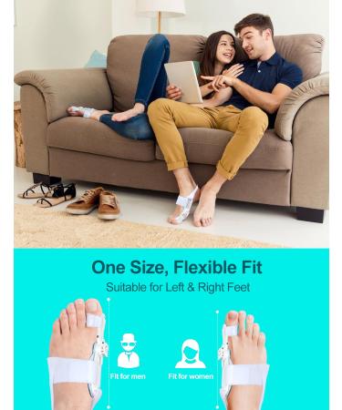 Adjustable Bunion Corrector for Men & Women | Pain Relief Splint with Silicone Pad & Anti-Slip Strap - Orthopedic Big Toe Treatment - Buy Online on GoSupps.com