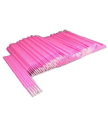AIVIAI Disposable Micro Applicator Brushes for Eyelash Extension Makeup Brushes Dental Oral Care 400 Pieces (Pink)