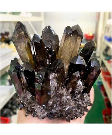 400g/500g/600g Natural Smoking Quartz Cluster Crystals Stones for Home Decoration (Size : 600g) - Buy Online on GoSupps.com