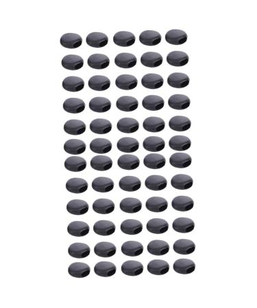 Beaupretty 1000 pieces Elastic plastic buckle with round cutting buckle Elastic interface fatter.