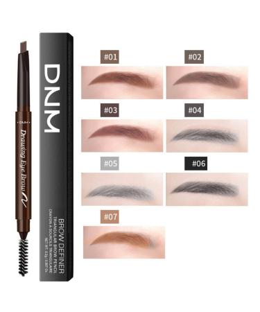 Double-ended Automatic Eyebrow Tinting Pencil with Brush - Dark Gray | ROMANTIC BEAR | International Shipping Available - Buy Online on GoSupps.com