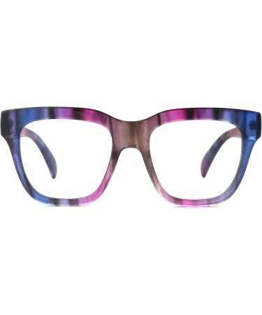 Foster Grant Blue Light Blocking Glasses for Women - Stylish Pink/Blue Design | 51mm Lens Width | Shop Internationally - Buy Online on GoSupps.com