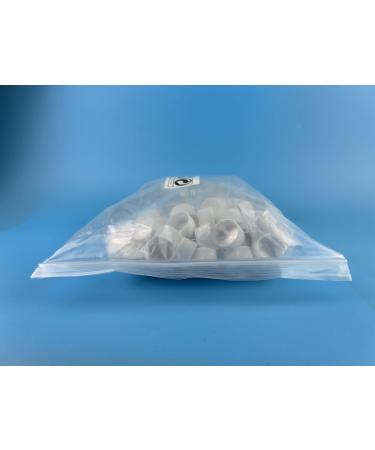 Gzcaiyun 50 Pcs Portable 20ml Plump Plastic Bottles with Screw Caps & Stickers for Cosmetics Travel & Camping - Buy Online on GoSupps.com